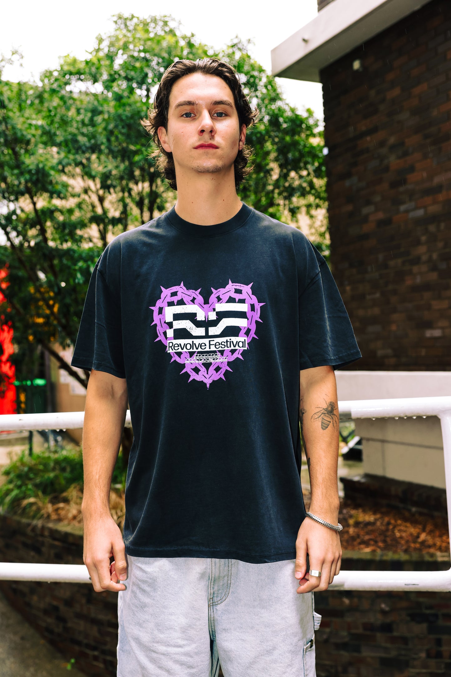 Revolve Line Up Heart T-Shirt