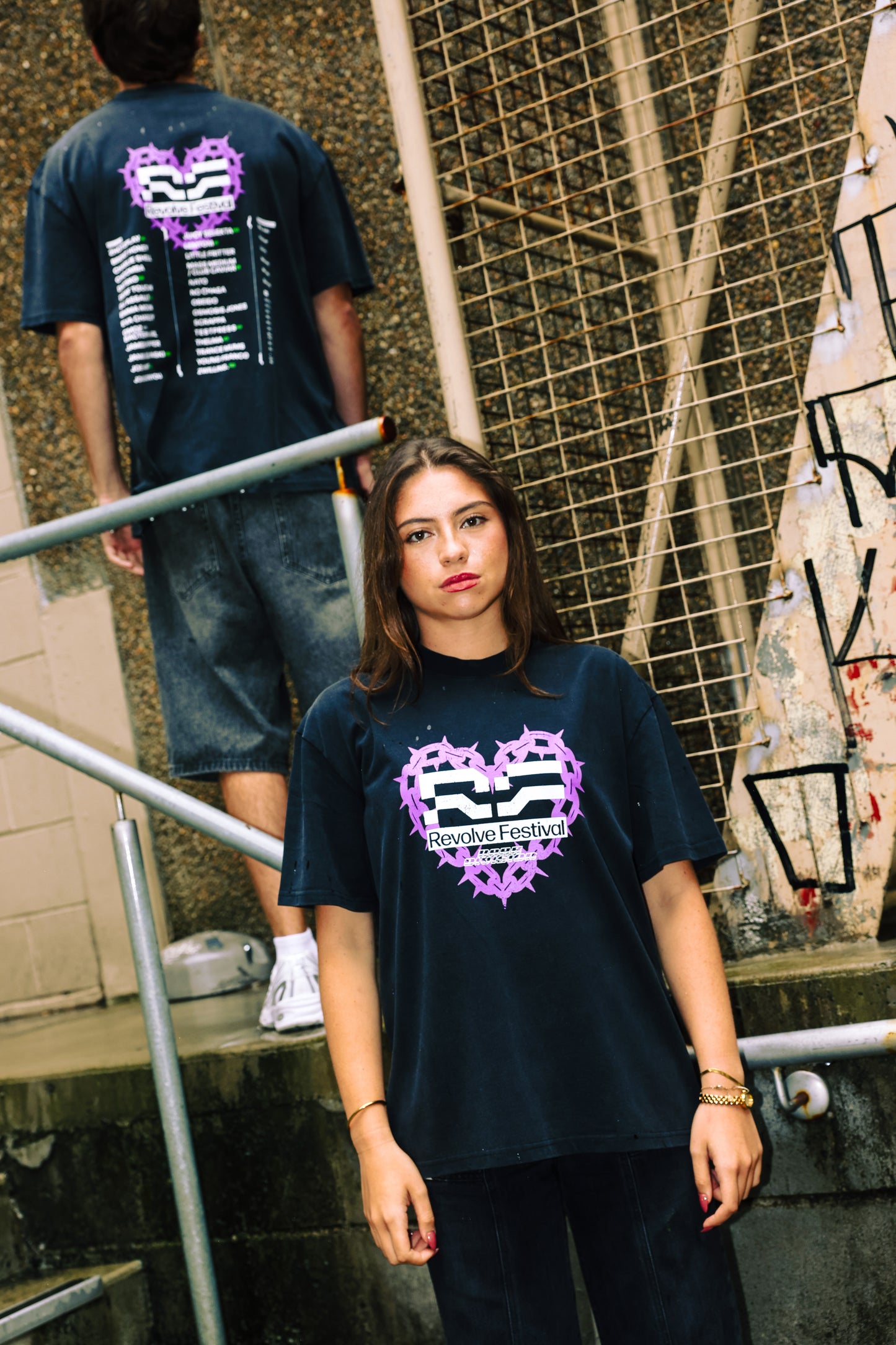 Revolve Line Up Heart T-Shirt