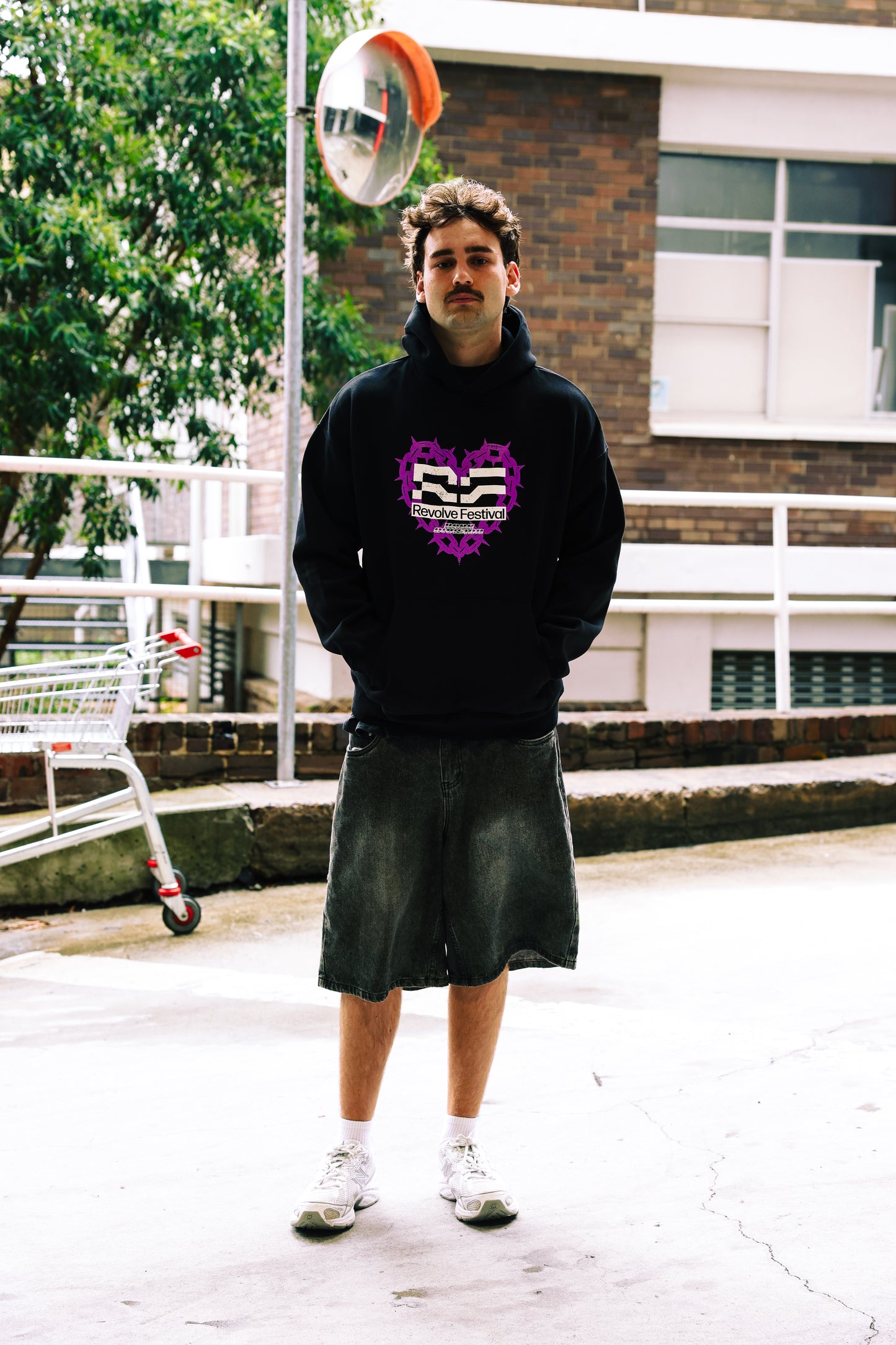 Revolve Line up Heart Hoodie
