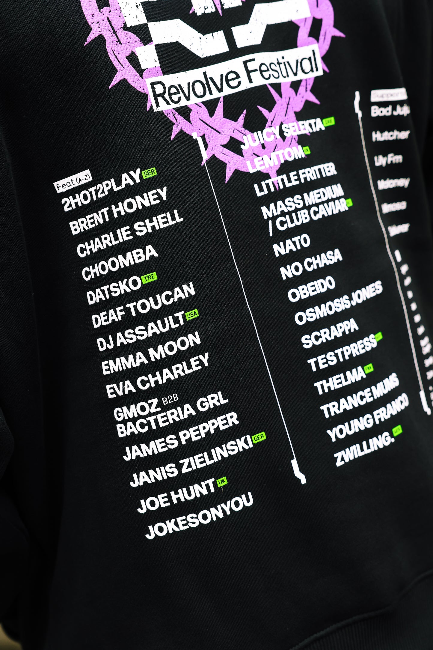 Revolve Line up Heart Hoodie