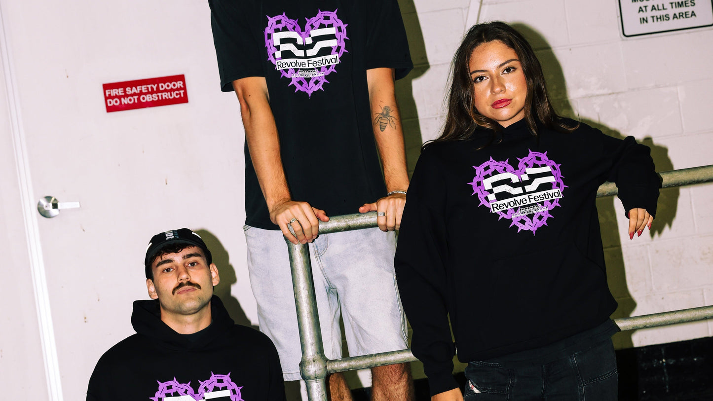 Revolve Line up Heart Hoodie