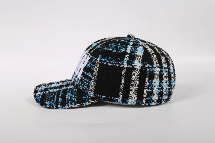 Blue Houndstooth Bark Cap