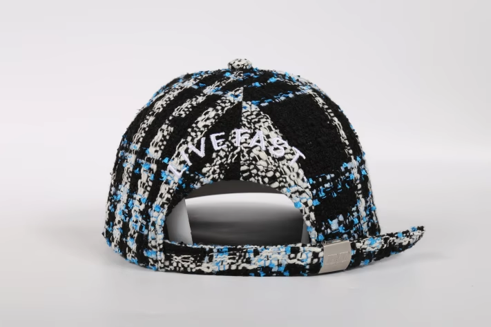 Blue Houndstooth Bark Cap