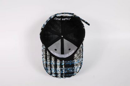 Blue Houndstooth Bark Cap