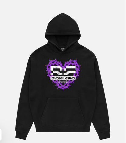 Revolve Line up Heart Hoodie