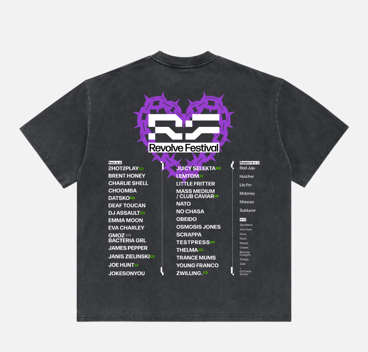 Revolve Line Up Heart T-Shirt